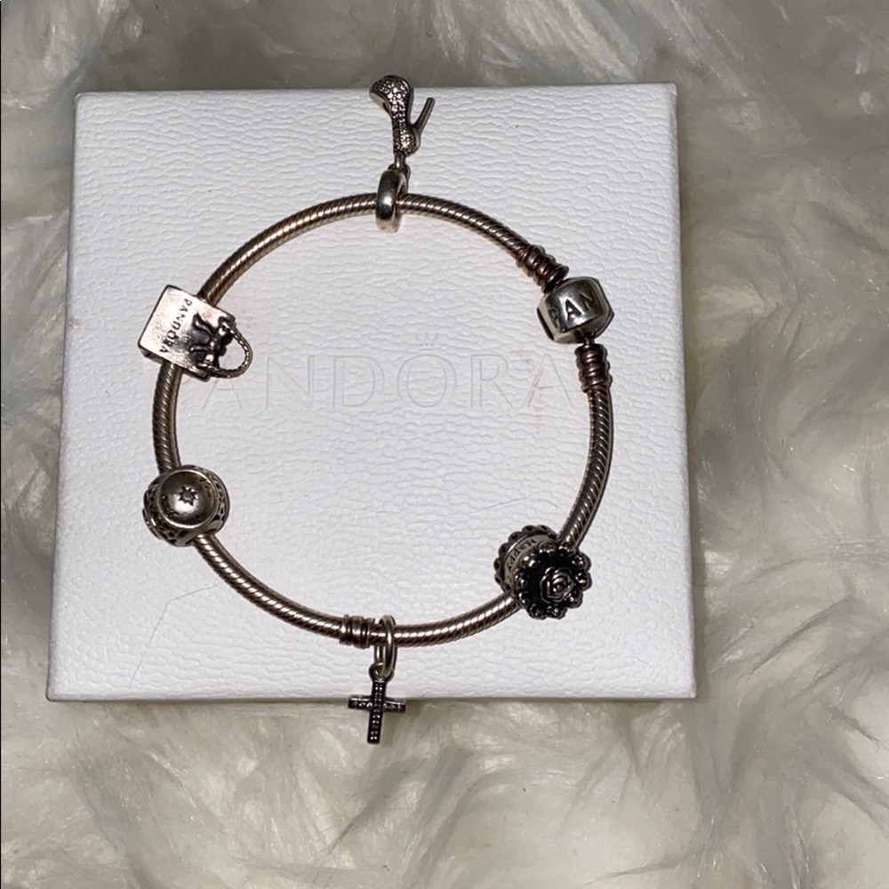 Pandora bracelet with pendants